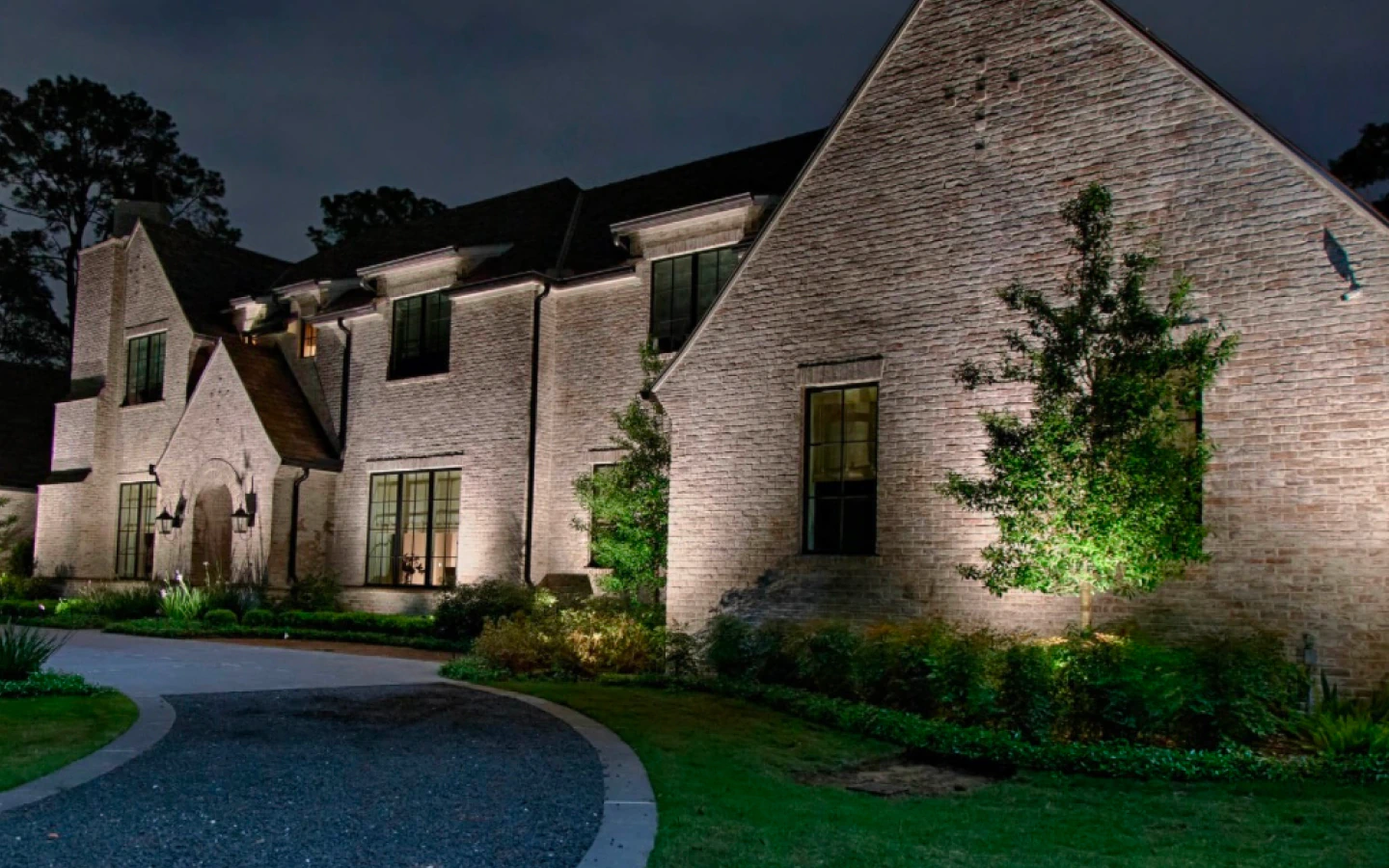 outdoor lighting in a house